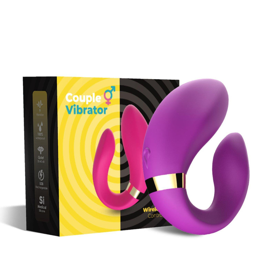 Vibrator Ergonomic Design 9 Vibration Modes 9x7.5x3.5 Cm Purple