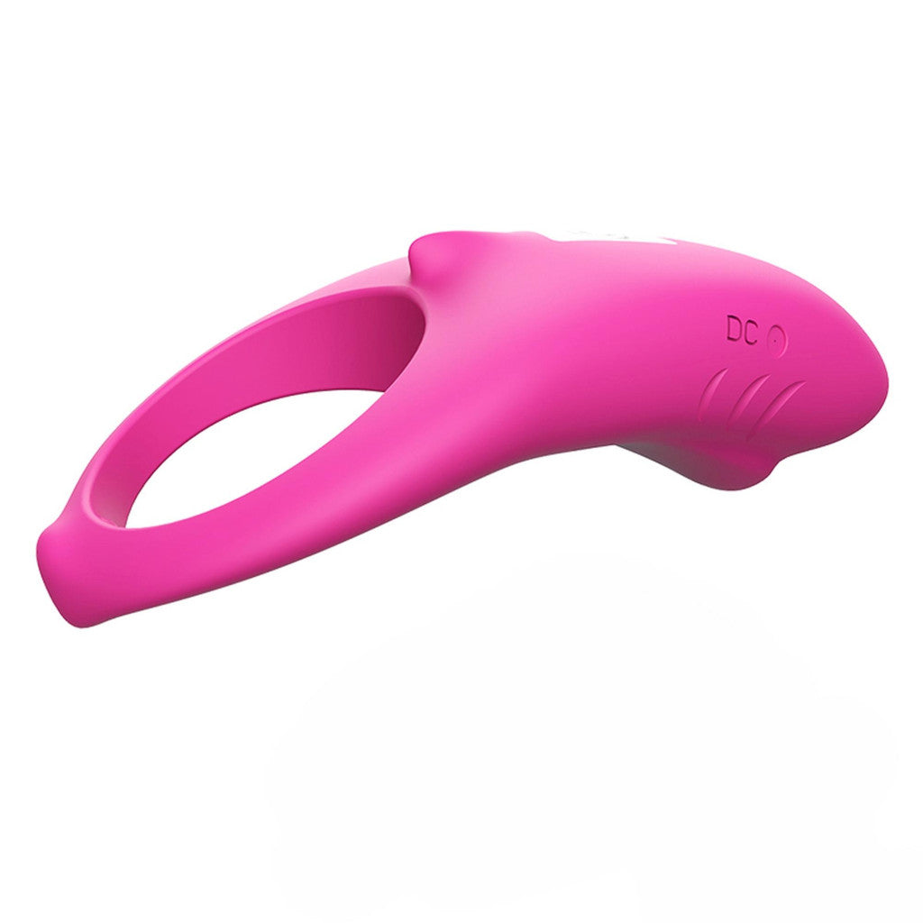 Sex Toy Penis Ring Vibrating 9 Modes Pink 60x60x38mm
