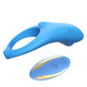 Shark Penis Ring Vibrating Remote Control Waterproof Blue 6 Cm