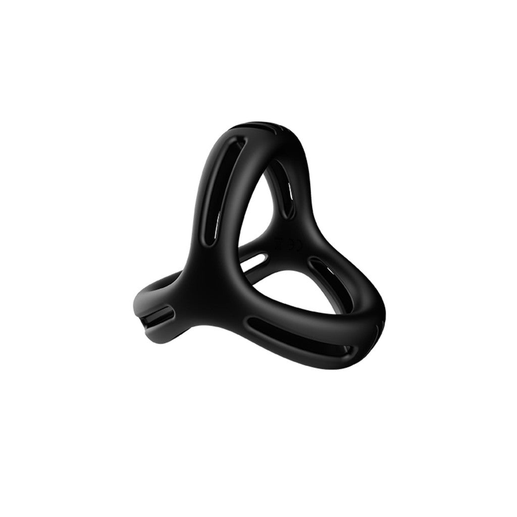 Penis Ring Flexible Strong Hold Black 37x39x47mm