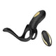 Vibrating Penis Ring With Remote Control 9 Modes Black