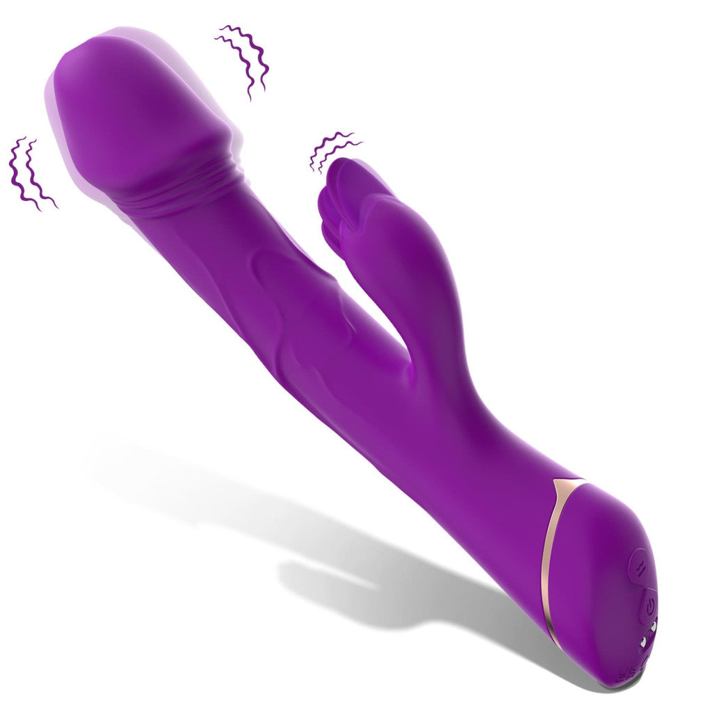 Rubberco Clitoral Stimulator 9 Vibration Functions Waterproof Purple