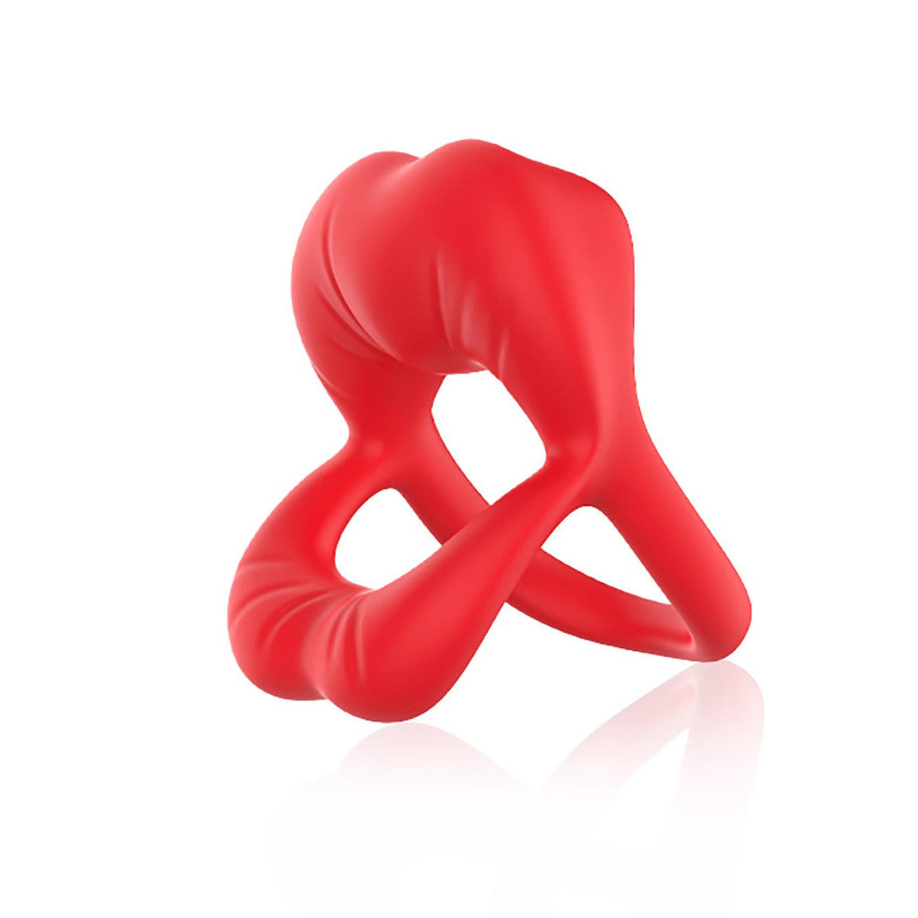 Sex Toy Penis Ring 9 Vibration Modes Removable Bullet 7 Cm Red