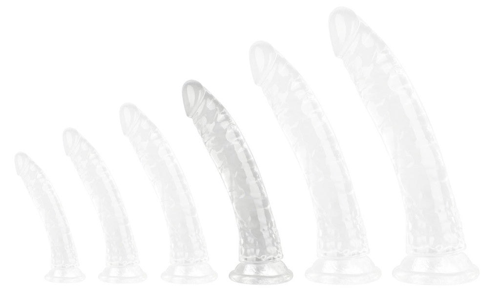 No Ball Xl – Transparent 22 Cm Long Vibrating Dildo