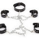 Restraint Collar And Handcuff Set – Elegant Black