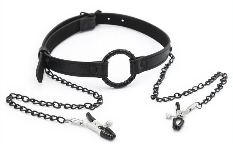 Gag Nip Ring – Stylish Nipple Clamp In Black
