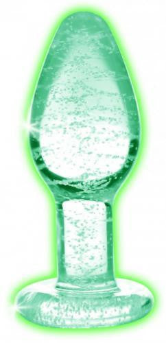 Glass Anal Dildo Glows In The Dark