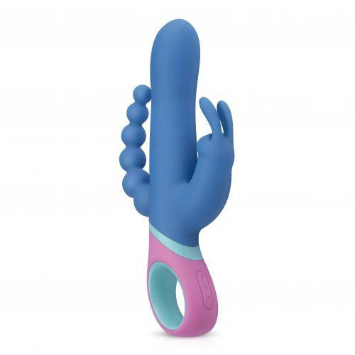 Vice Double Vibrator 13 Vibrations 12 Rotations 23 Cm Waterproof Usb Charging