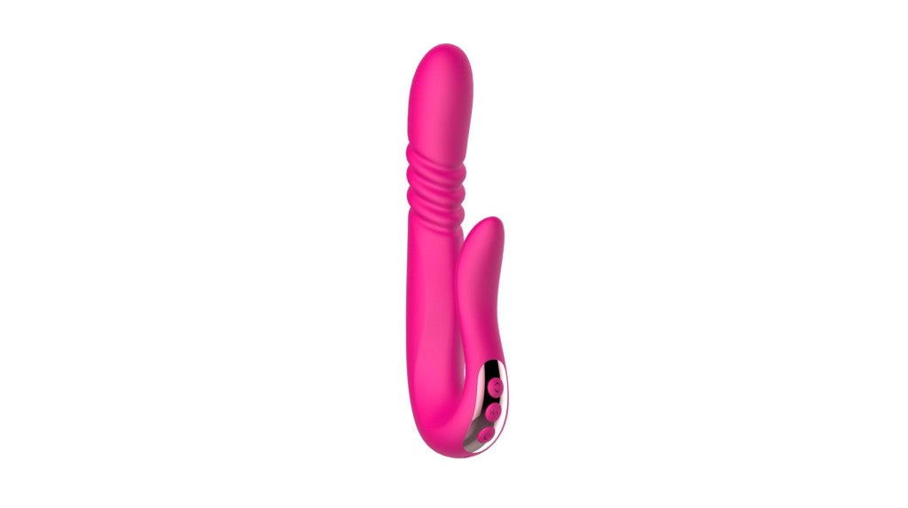 Deluxe Vibrator Rotating Vibrating Heatable Usb Charging Red