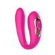Sex Toy Vibrator Remote Control Double Stimulation Rotating Function Black
