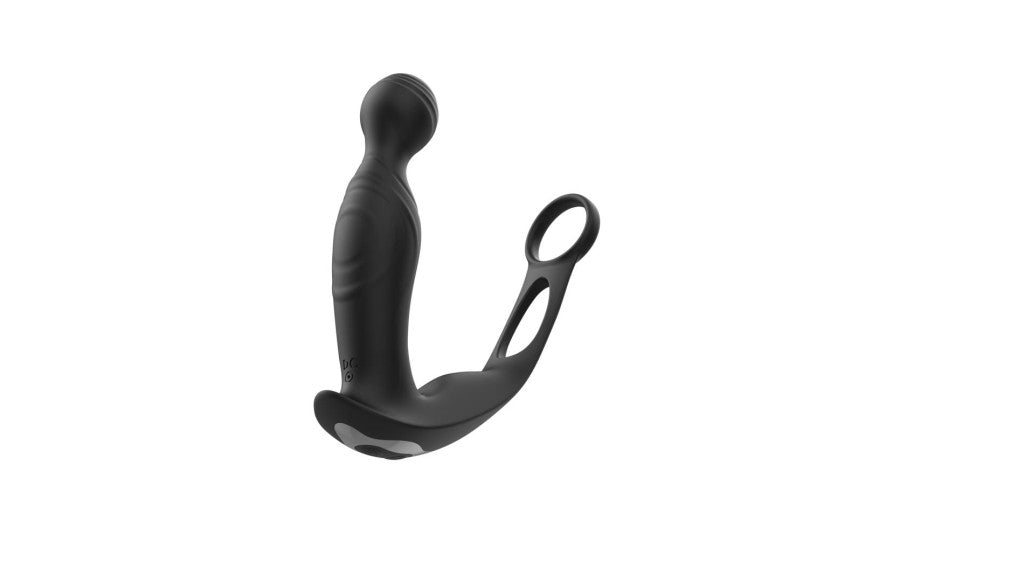 Prostate Stimulator Remote Control Undulating Vibration 15 Cm Black