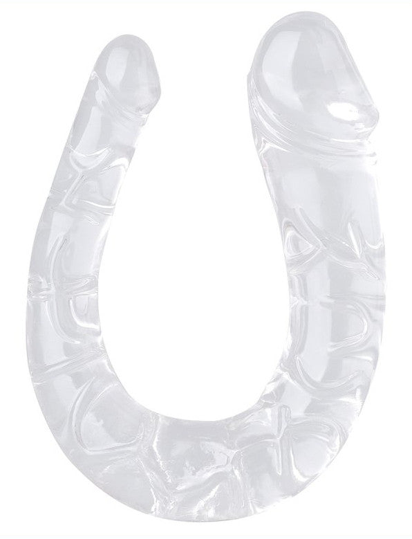 Transparent Double Dildo – Sensual Jellies Experience 13.5x3cm