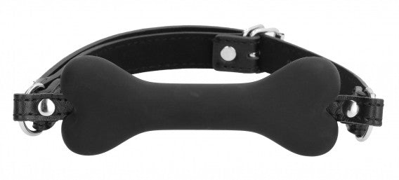 Boned Black Silicone Muzzle With Adjustable Strap 12 Cm