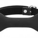 Boned Black Silicone Muzzle With Adjustable Strap 12 Cm