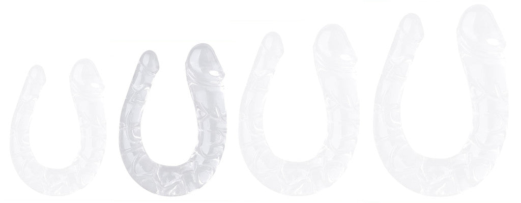 Transparent Double Dildo - 15 X 4 Cm Made Of Premium Jelly Material
