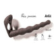 Strap-on Dildo Double Penetration Vibration 17 Cm Black