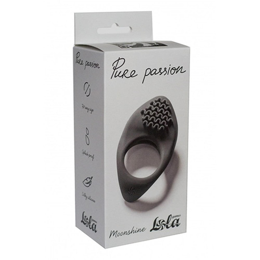 Lola Games Penis Ring Vibrating Stimulating 8 Cm Black