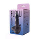 Flow Dildo Spiral Textured Suction Cup Black Small