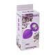 Anal Plug Crystal Embossed Medium Purple Transparent Silicone