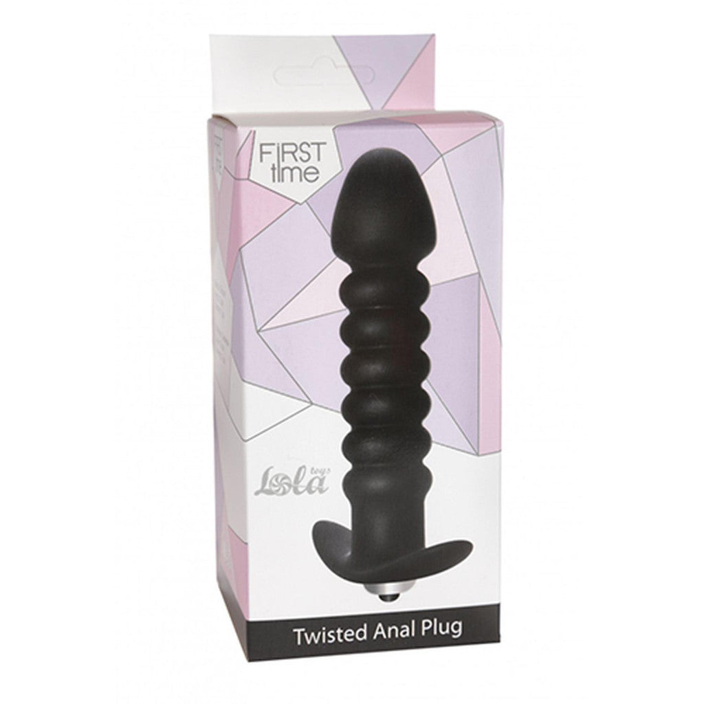 Plug Anal Screw Vibrator Black