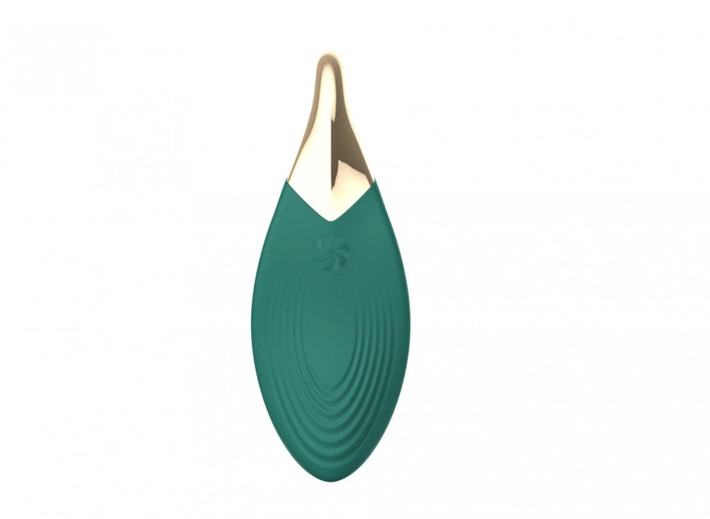 Liberty Leaf Vibrator 10 Modes - Waterproof Silent - Green With Chain 55 Cm