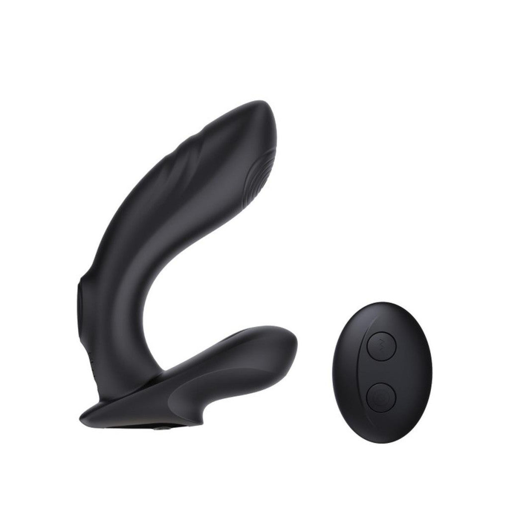 Inty Prostate Stimulator Remote Control 10 Modes Usb Charging Waterproof Black