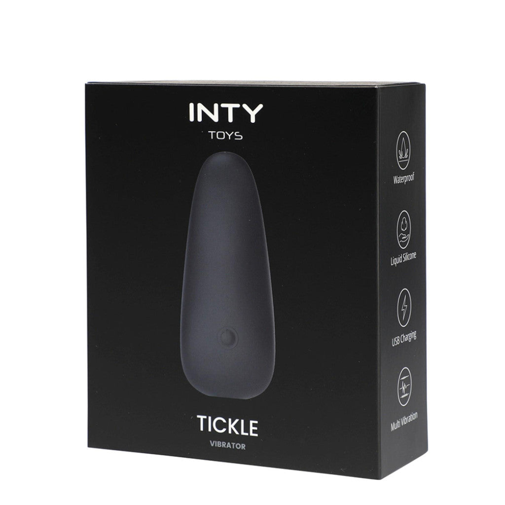 Inty Vibrator 10 Modes Usb Charging Waterproof Black Silicone