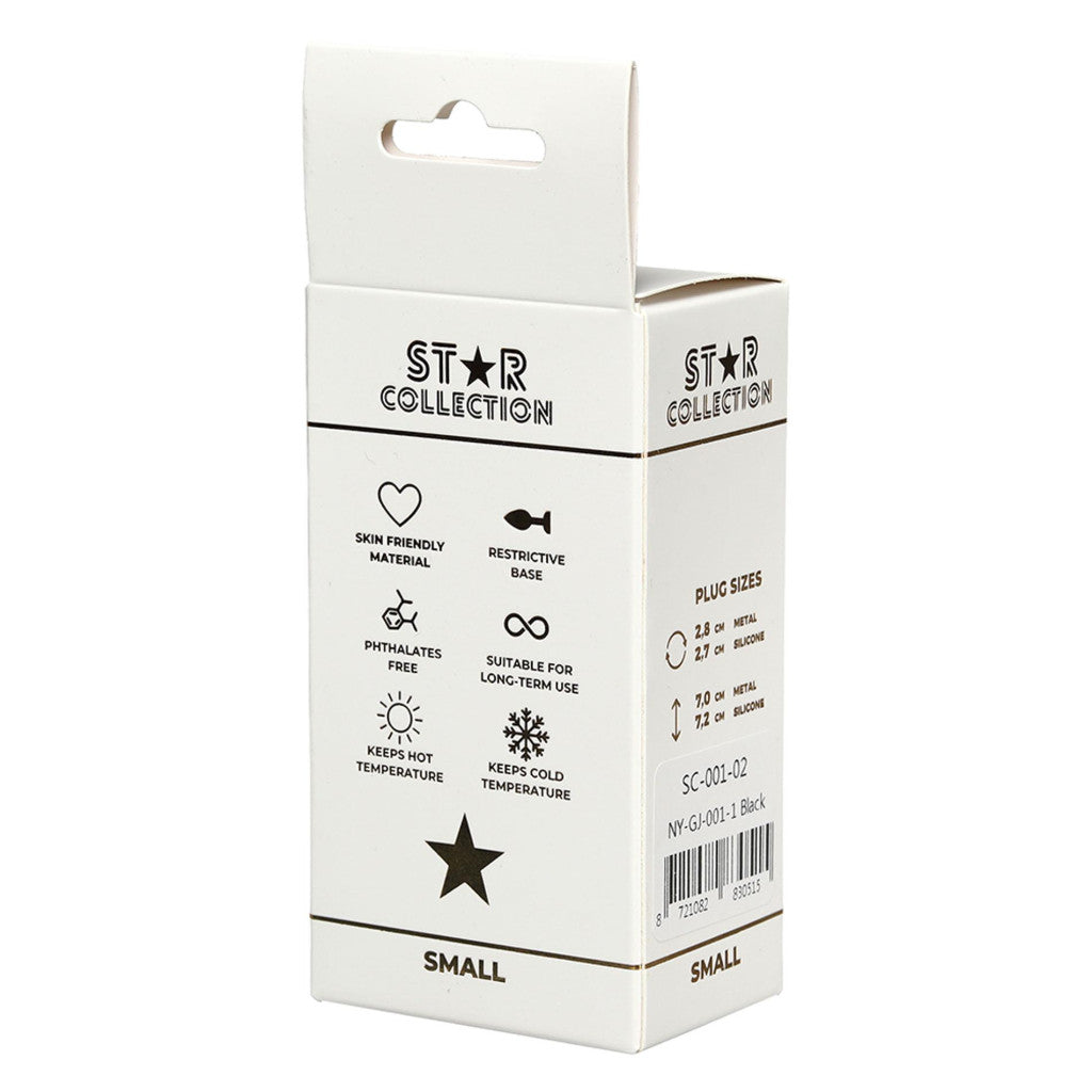 Star Collection Anal Plug Silicone Safety Base Pink Crystal S