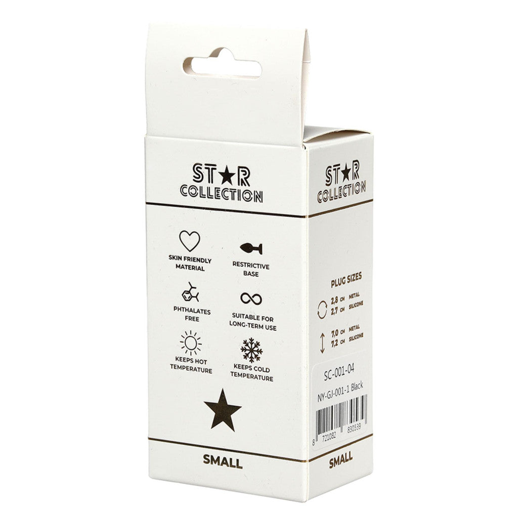 Star Collection Anal Plug Silicone Comfortable Safety S Purple Crystal