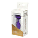 Star Collection Anal Plug Silicone Safe Design S Purple Translucent Stone