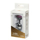 Silver Metal Anal Plug Large Size With Light Pink Stone