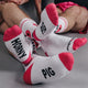 Horny Pig Sk8erboy – Stylish White Socks
