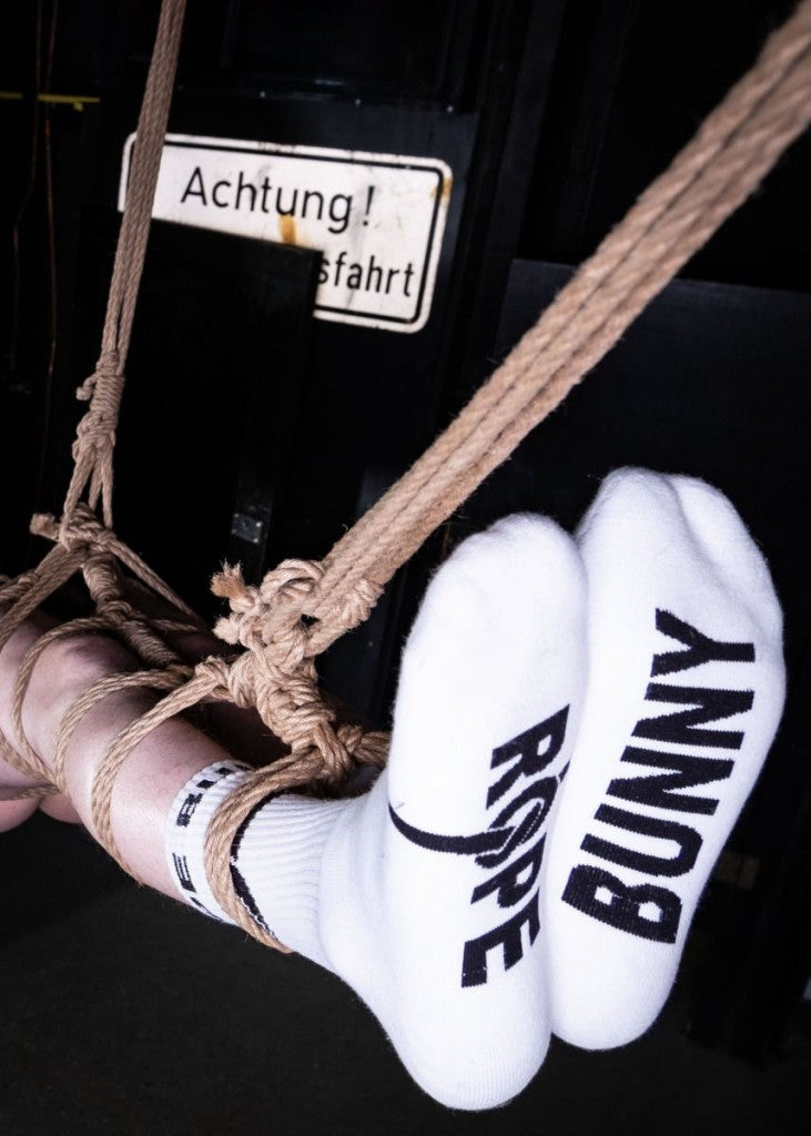 Bunny Rope - Stylish White Socks In A Youthful Rhythm