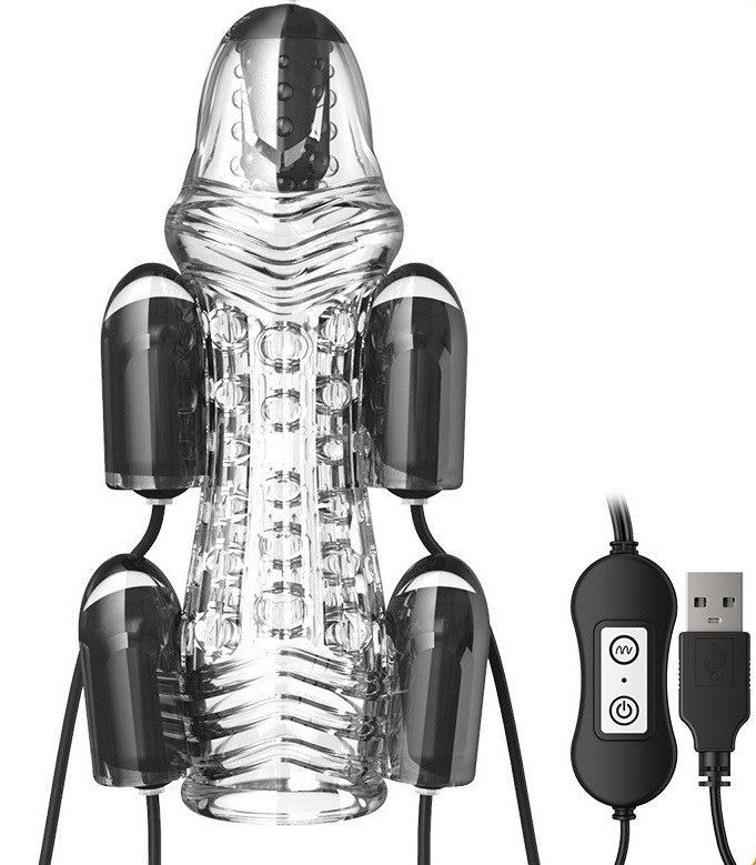 Glans Vibrator – Rechargeable Masturbator In Transparent Design