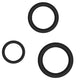 Set Of 3 Black Penis Rings