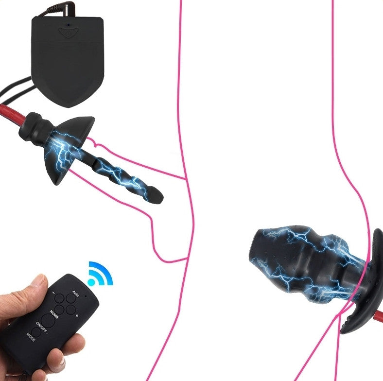 Premium Electro Stimulation Plug Set - For Anal And Penile Use