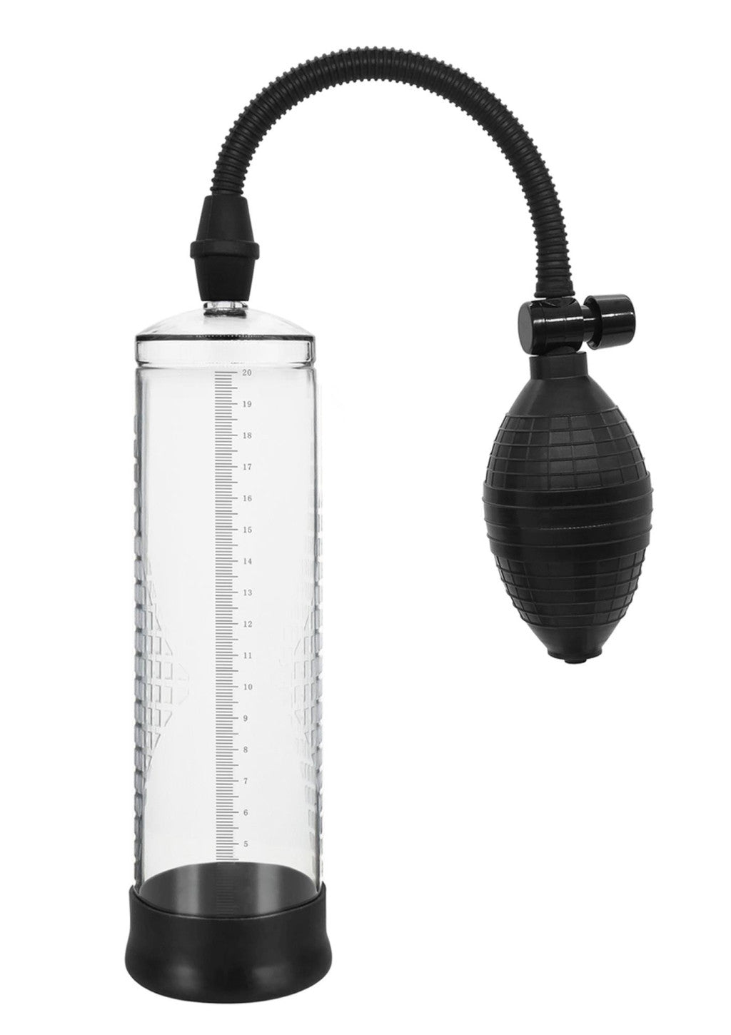 Powerpump Penis Pump Effective Vacuum Silicone Black Transparent