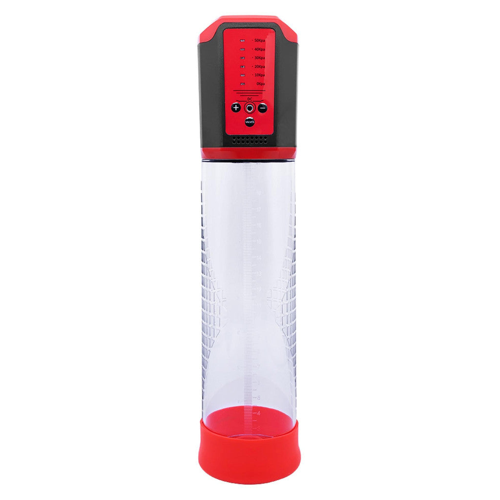 Passion Pump Penis Pump Electric Adjustable Pressure Led Display Black