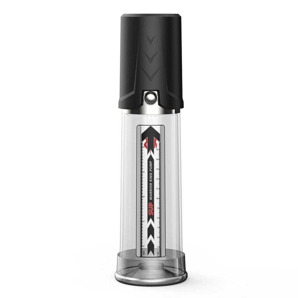 Warrior King Penis Pump Manual Made Of Safe Silicone Material Black