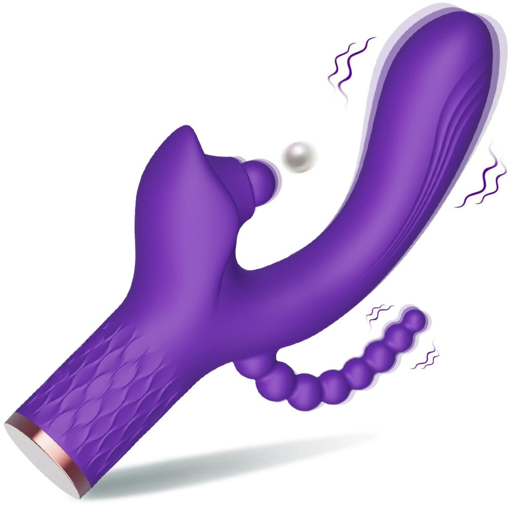Vibrator 7 Vibrations 7 Ball Clitoral Stimulation Anal Spike Usb Charging Silicone