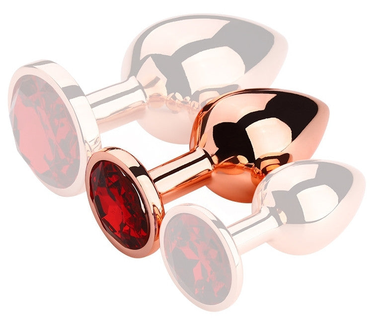 Bijou Rouge – Premium Red Gold Anal Plug M (7.5 X 3.3 Cm)