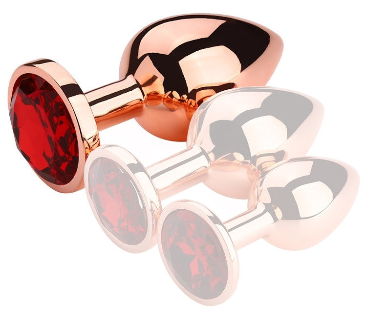 Bijou Rouge – Premium Red Gold Anal Plug L 8.5 X 4 Cm