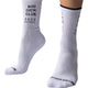 Big Dick Club – Stylish White Socks With Black Decoration