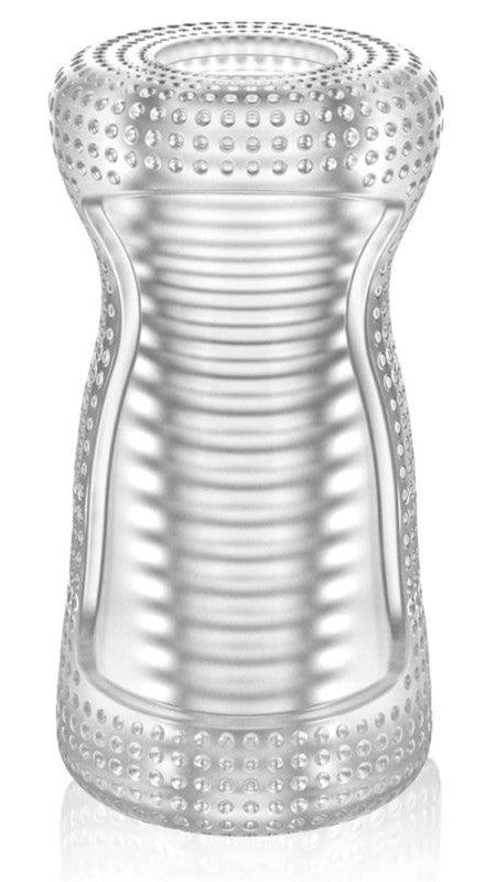 Cleardual – Transparent Masturbator 12 Cm Long