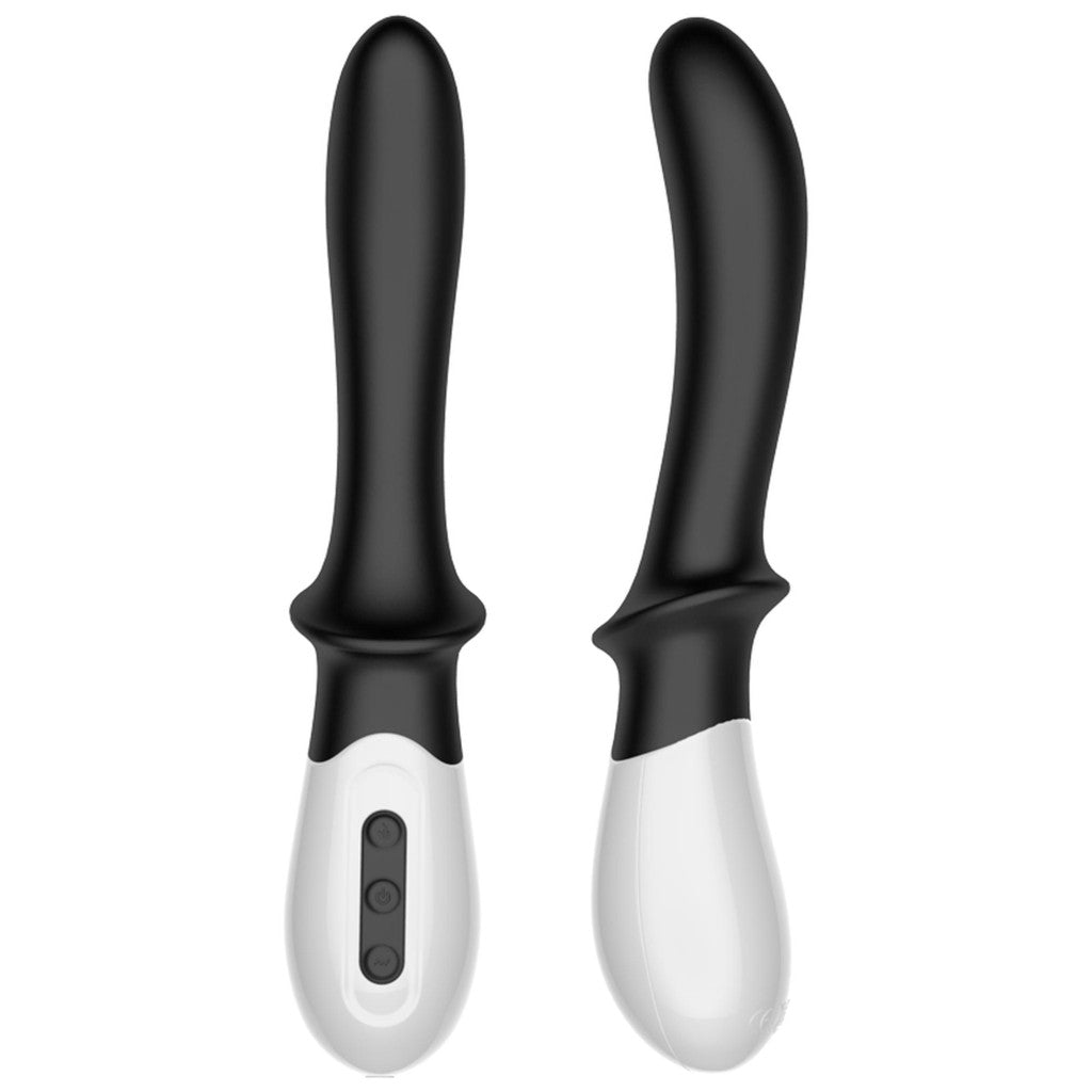Vibrator G-spot And Prostate Stimulator 10 Modes Vibration Heating Usb Charging Waterproof Silicone