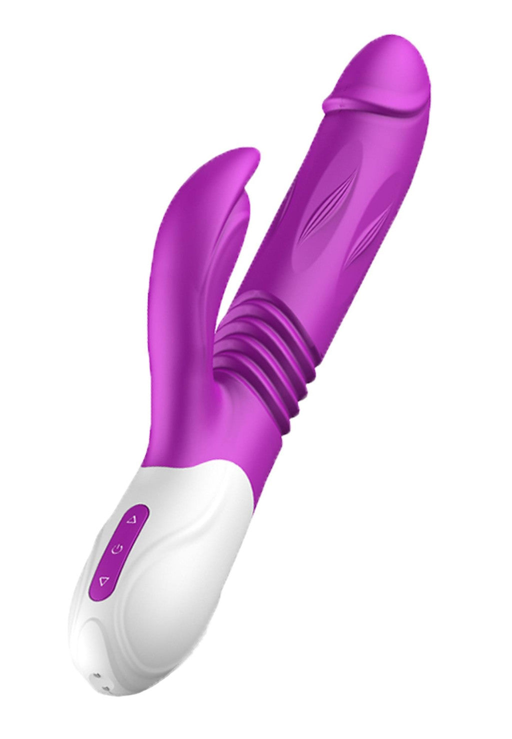 Vibrator Silicone Vibrating 10 Modes Thrusting Function Waterproof Usb Charging