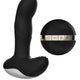 Sex Toy Vibrating Massager With Remote Control 7 Modes Heatable Black