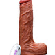 Vibrator Silicone Vibrating Rotating Telescopic Heatable 21 Cm