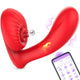 Silicone Vibrator 10 Vibration Modes Licking Function Heatable App Controlled 13.9 Cm Black