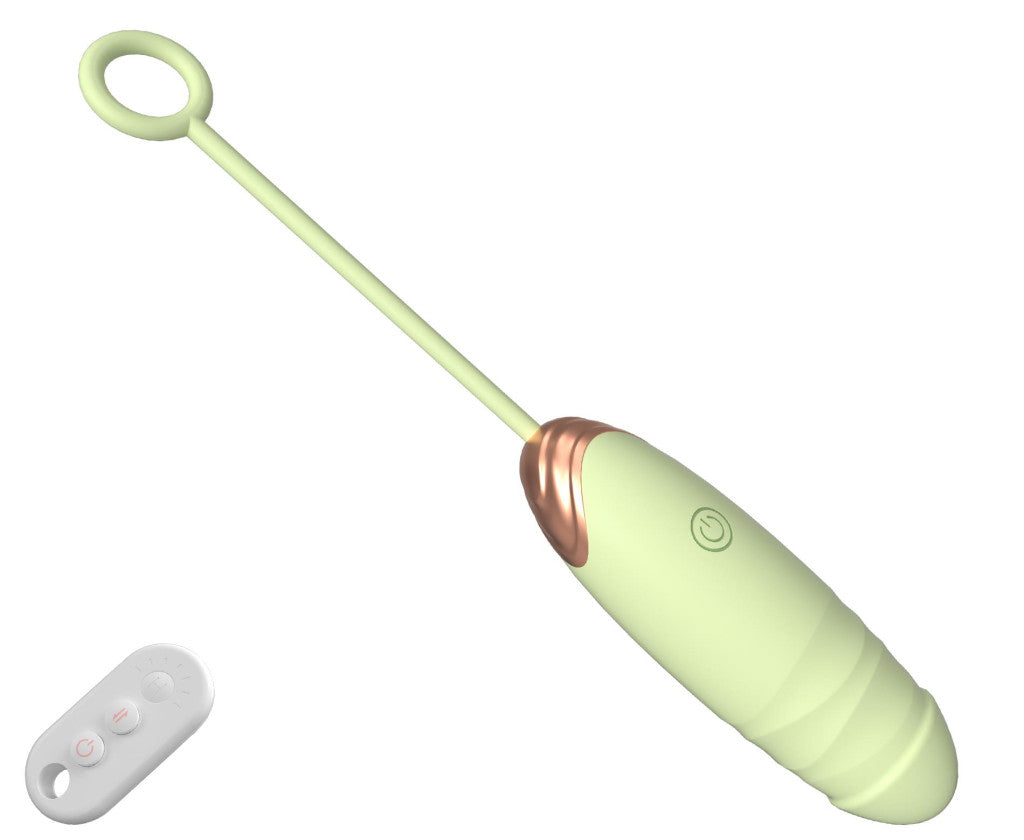Vibrator Heated Vibrating Thrusting Function Usb Charging Green 21 Cm